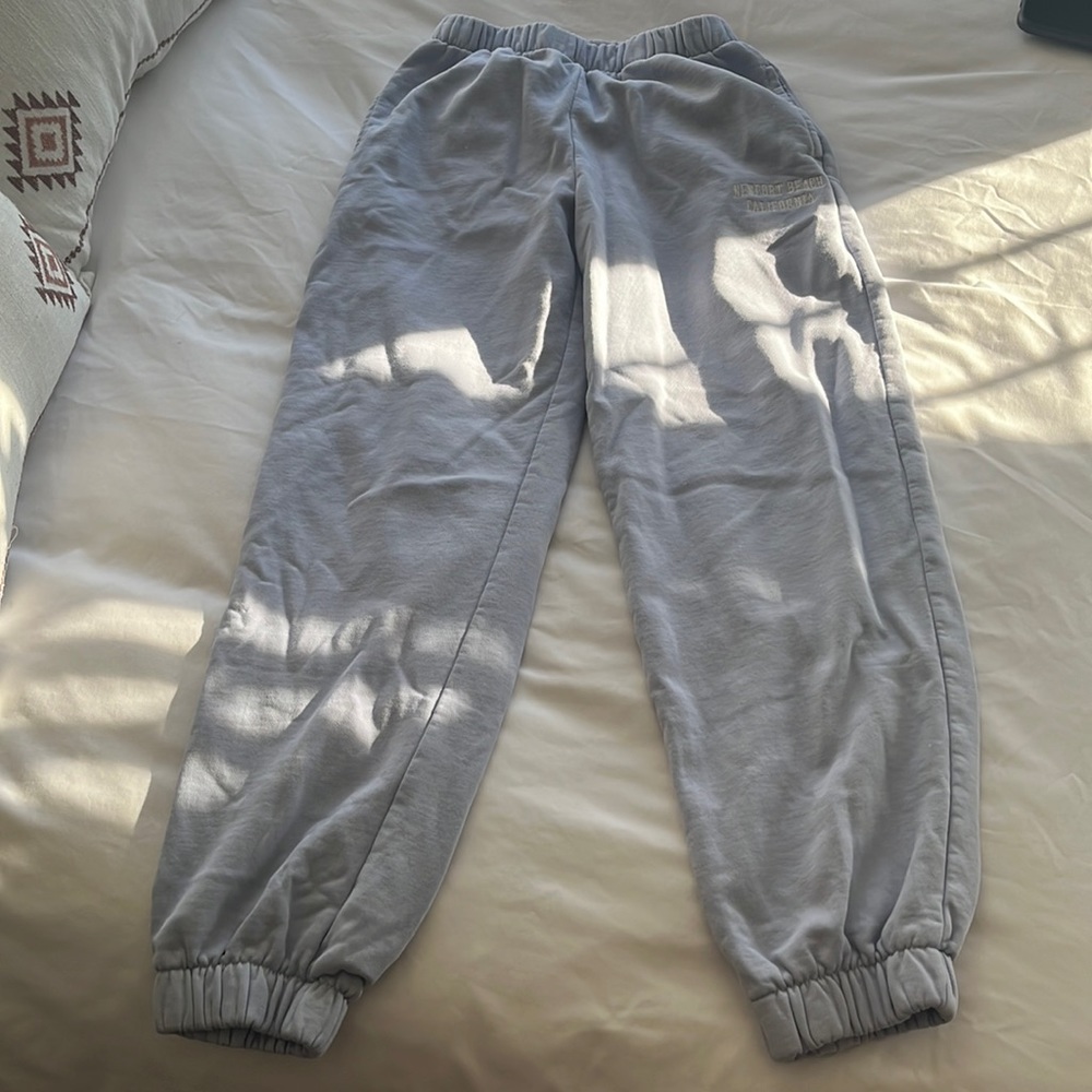 blue brandy melville sweatpants!!